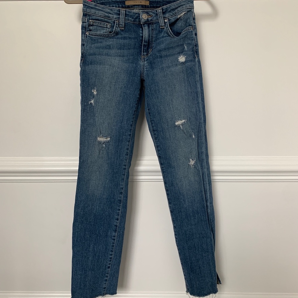 Joes womens straight leg ripped jeans